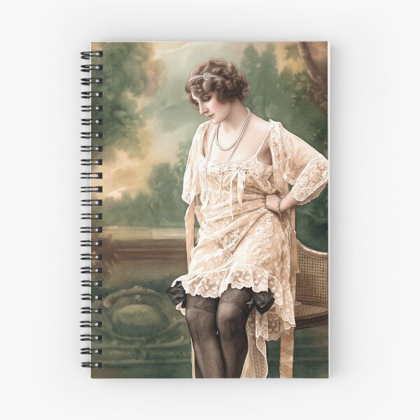 Item preview, Edwardian Lady in Lace Lingerie designed and sold by ArtworkNorth.