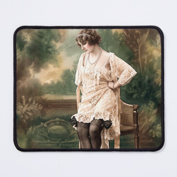 Item preview, Edwardian Lady in Lace Lingerie designed and sold by ArtworkNorth.