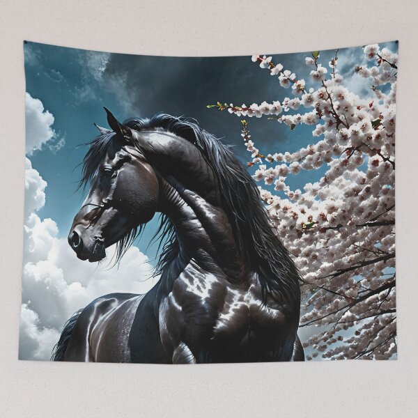 Item preview, But the big black horse said, "Look this way" - He said, "Hey lady, will you marry me?" 5 designed and sold by deep-sea-birds.