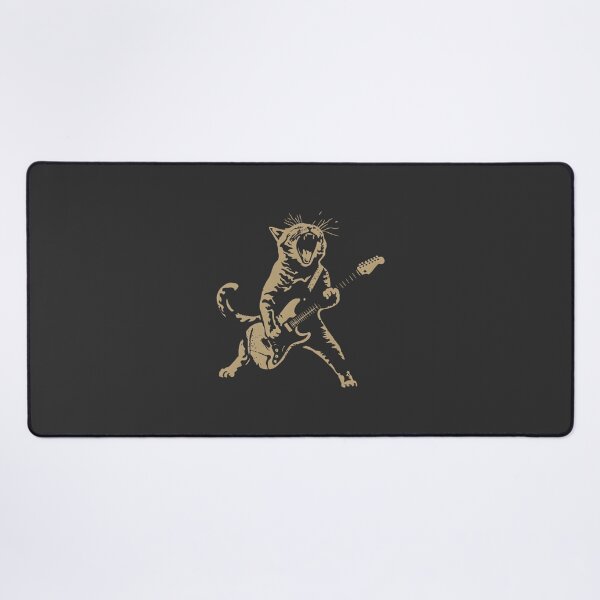 Item preview, Funny Cat Playing Guitar Meme Design with Humorous Music Theme designed and sold by Karim elMasri.