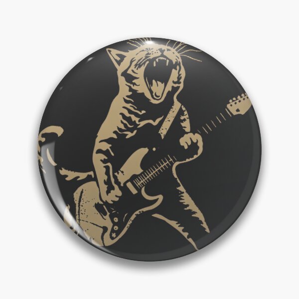 Item preview, Funny Cat Playing Guitar Meme Design with Humorous Music Theme designed and sold by Karim elMasri.
