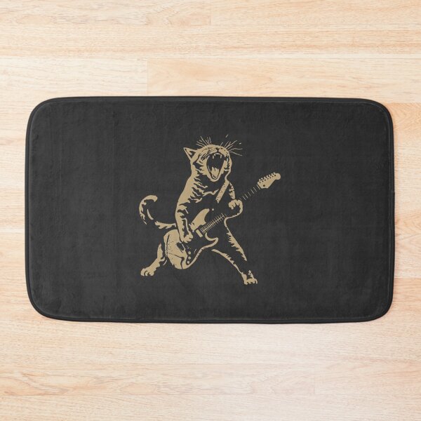Item preview, Funny Cat Playing Guitar Meme Design with Humorous Music Theme designed and sold by Karim elMasri.