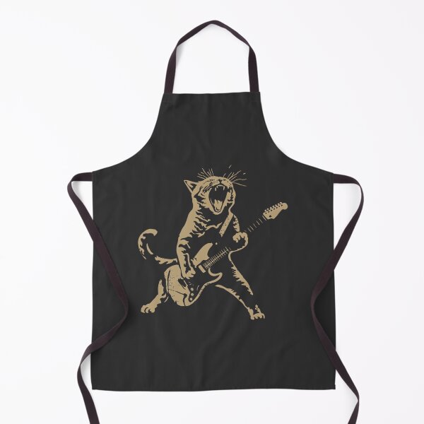 Item preview, Funny Cat Playing Guitar Meme Design with Humorous Music Theme designed and sold by Karim elMasri.
