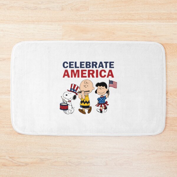 Item preview, Snoopy Celebrates Fourth of July with American Flag Design designed and sold by loui27.