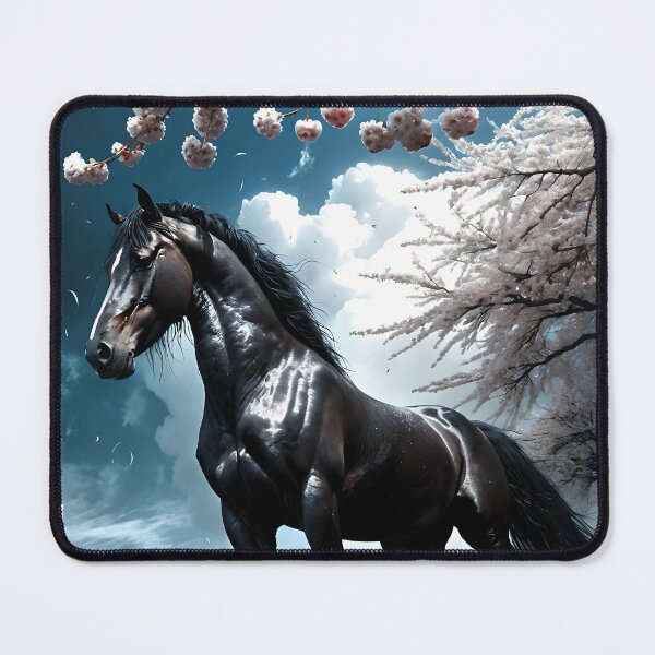 Item preview, But the big black horse said, "Look this way" - He said, "Hey lady, will you marry me?" 6 designed and sold by deep-sea-birds.