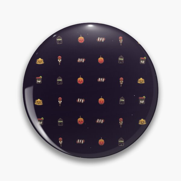 Item preview, Spooky Midnight Snack Club Cute Halloween Micro Icon Seamless Pattern designed and sold by KungPowUnicorn.
