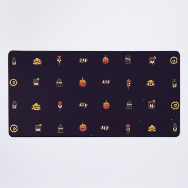 Item preview, Spooky Midnight Snack Club Cute Halloween Micro Icon Seamless Pattern designed and sold by KungPowUnicorn.