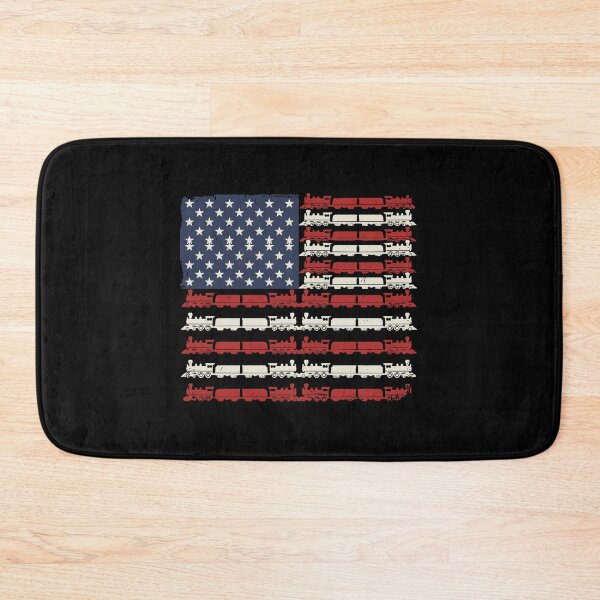 Item preview, American Flag Train Locomotive Railroad Patriot designed and sold by PopStars1993.