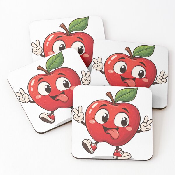 Item preview, Playful Red Apple with Peace Signs designed and sold by PRINTIONAL.
