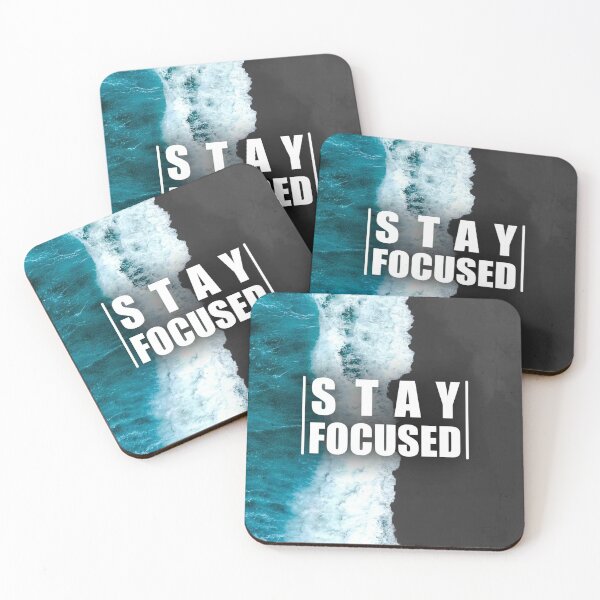 Item preview, Stay Focused Motivational Ocean Wave Quote designed and sold by Mr besho.