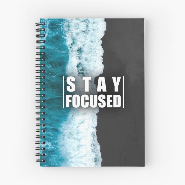 Item preview, Stay Focused Motivational Ocean Wave Quote designed and sold by Mr besho.