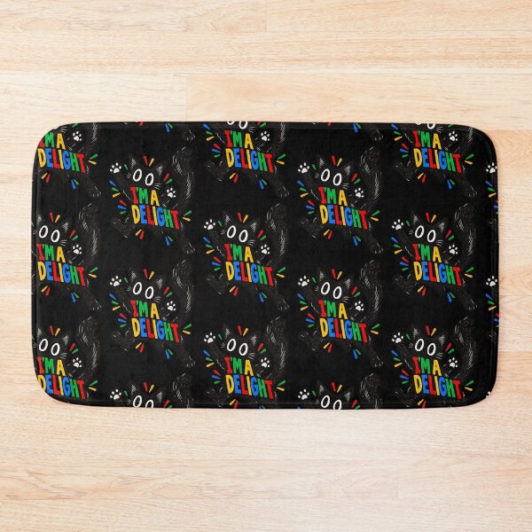 Item preview, Im A Delight Cute Funny Black Cat Colorful Retro Design designed and sold by SEINENGAPPI23.