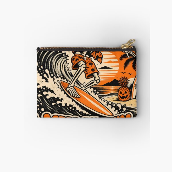 Item preview, After This I'm Getting a Burrito – Funny Halloween Skeleton Surfer designed and sold by mnkyride.