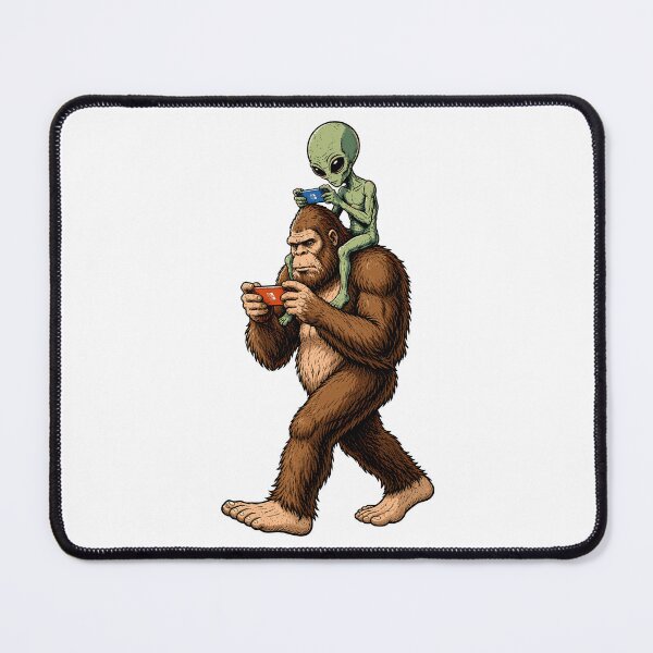 Item preview, Bigfoot Alien Gaming Funny Cryptid Gamer designed and sold by roni-harbor.