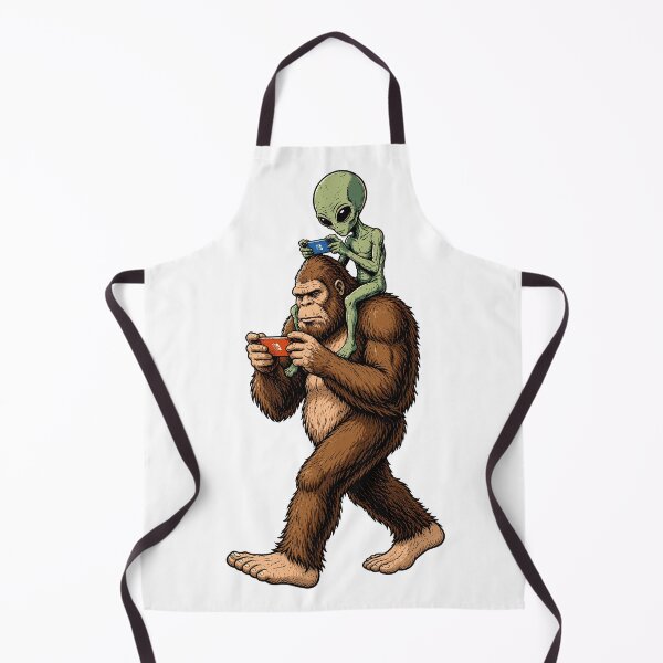 Item preview, Bigfoot Alien Gaming Funny Cryptid Gamer designed and sold by roni-harbor.