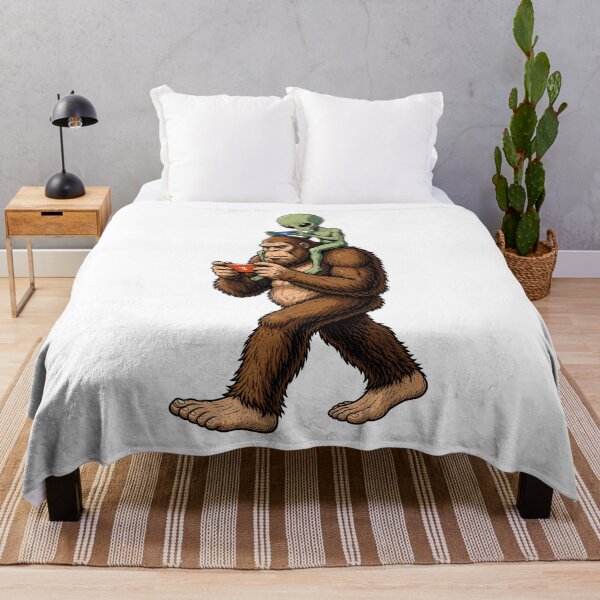Item preview, Bigfoot Alien Gaming Funny Cryptid Gamer designed and sold by roni-harbor.