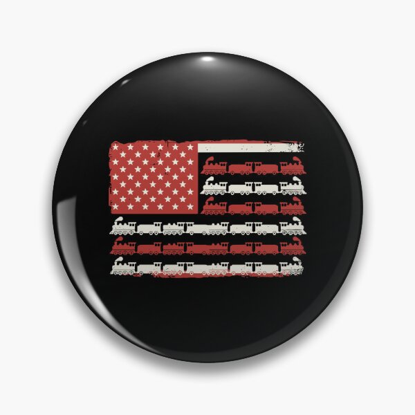 Item preview, American Flag Trains Patriot Railroad Lover designed and sold by PopStars1993.