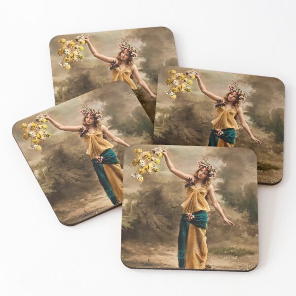 Item preview, Victorian Spring Maiden in Floral Gown designed and sold by ArtworkNorth.