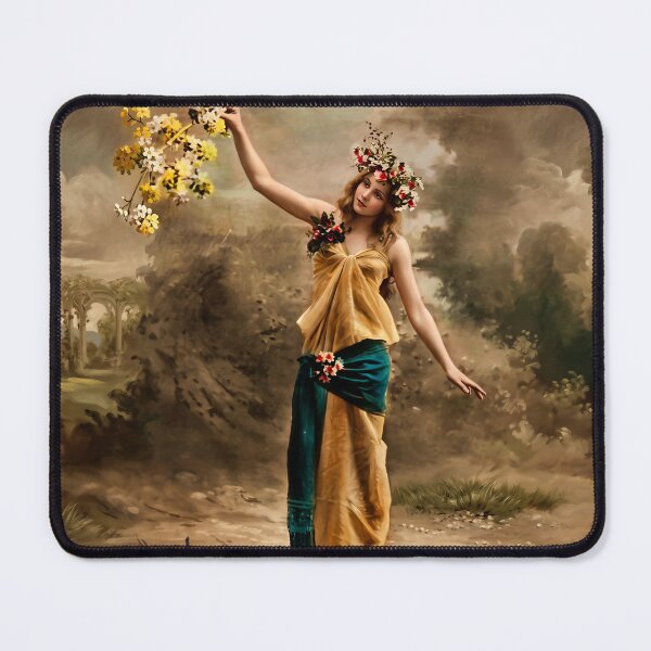 Item preview, Victorian Spring Maiden in Floral Gown designed and sold by ArtworkNorth.