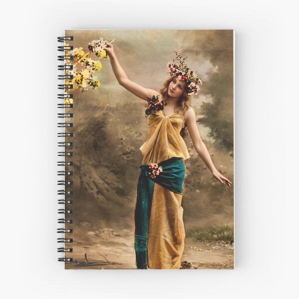 Item preview, Victorian Spring Maiden in Floral Gown designed and sold by ArtworkNorth.