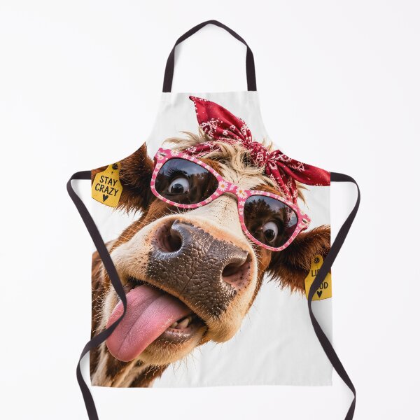 Item preview, Funny cow with sunglasses and tongue out designed and sold by Fotografin1981.