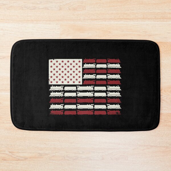 Item preview, American Flag Trains Locomotive Railroad Patriot USA designed and sold by PopStars1993.