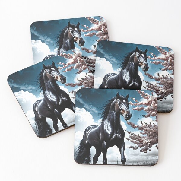 Item preview, But the big black horse said, "Look this way" - He said, "Hey lady, will you marry me?" 8 designed and sold by deep-sea-birds.