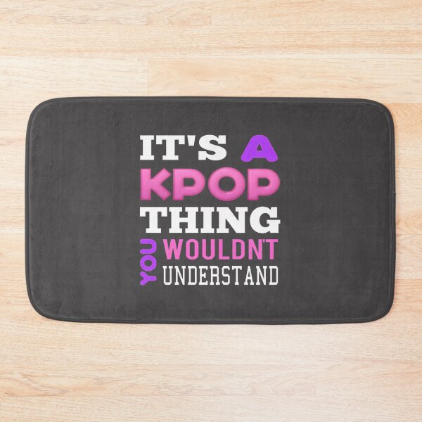 Item preview, A Kpop Thing Black Minimalist Graphic Design for Fans designed and sold by FunnyAftertaste.