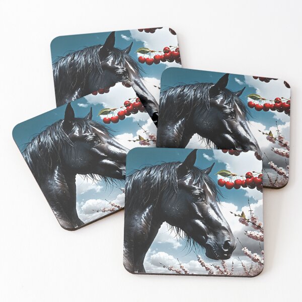 Item preview, But the big black horse said, "Look this way" - He said, "Hey lady, will you marry me?" 9 designed and sold by deep-sea-birds.