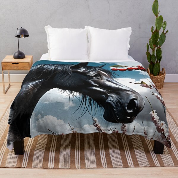 Item preview, But the big black horse said, "Look this way" - He said, "Hey lady, will you marry me?" 9 designed and sold by deep-sea-birds.