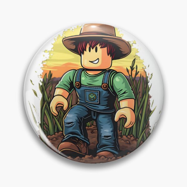 Item preview, Roblox Inspired Farmer Character Digital Art Design designed and sold by Prokop.