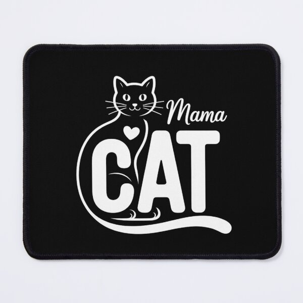 Item preview, Mama Cat White and Black T-Shirt designed and sold by DegiXblooms.