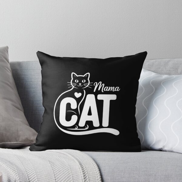 Item preview, Mama Cat White and Black T-Shirt designed and sold by DegiXblooms.