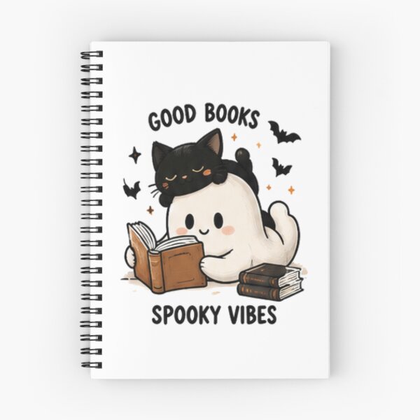 Item preview, Cute Halloween Ghosts Black Cats and Pumpkins Aesthetic Spooky Season Design designed and sold by ucpstudio.