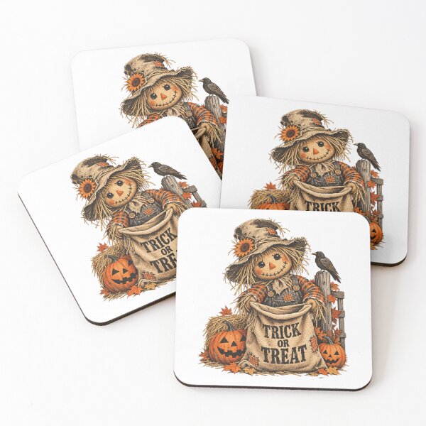 Item preview, Cute Scarecrow Trick Or Treat Halloween Pumpkins Vintage Design designed and sold by SEINENGAPPI23.