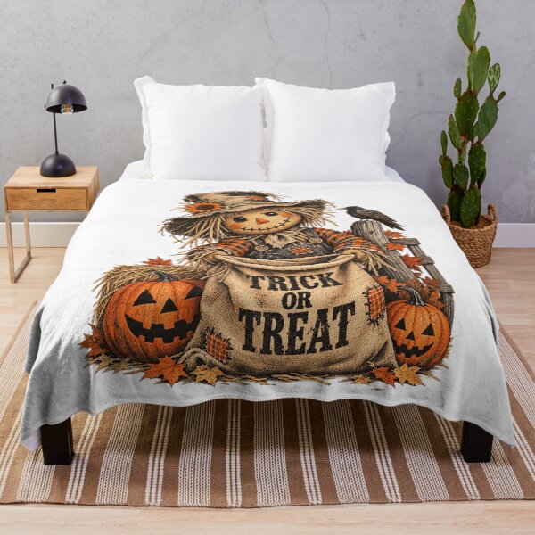 Item preview, Cute Scarecrow Trick Or Treat Halloween Pumpkins Vintage Design designed and sold by SEINENGAPPI23.
