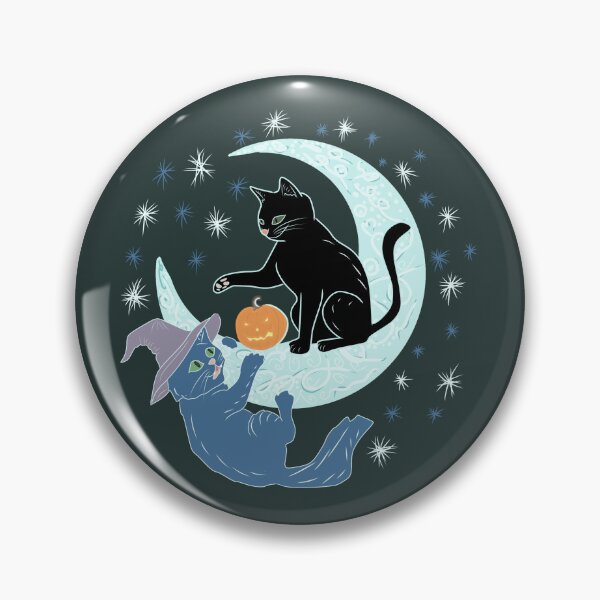 Item preview, Witchcore Black Cat and Witch Cat Moon Halloween designed and sold by LeshanArt.