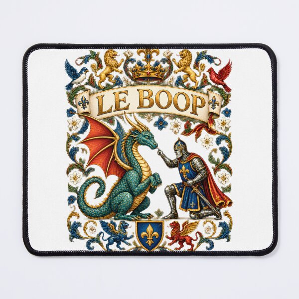 Item preview, Le Boop Knight Booping Dragon Nose Medieval Fantasy Tapestry Art designed and sold by Tyler Rickard.