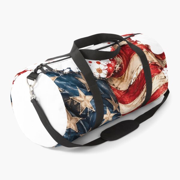 Item preview, USA flag in a rustic splash vintage look designed and sold by Fotografin1981.