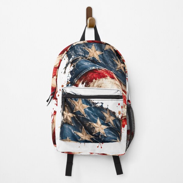 Item preview, USA flag in a rustic splash vintage look designed and sold by Fotografin1981.