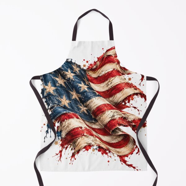Item preview, USA flag in a rustic splash vintage look designed and sold by Fotografin1981.