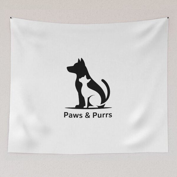Item preview, Paws & Purrs Pure Black T-Shirt designed and sold by DegiXblooms.
