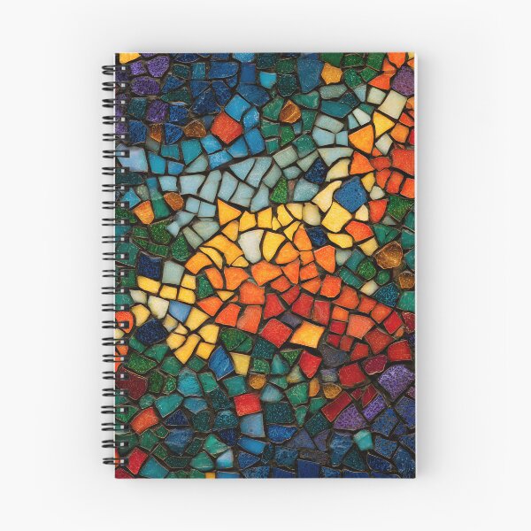 Item preview, Gaudi Inspired Mosaic Pattern Colorful Trencadís Stained Glass Art designed and sold by GrinGalore.