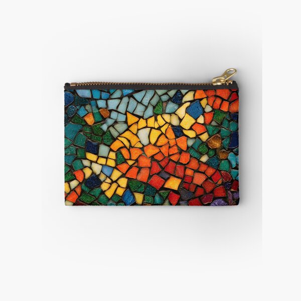 Item preview, Gaudi Inspired Mosaic Pattern Colorful Trencadís Stained Glass Art designed and sold by GrinGalore.