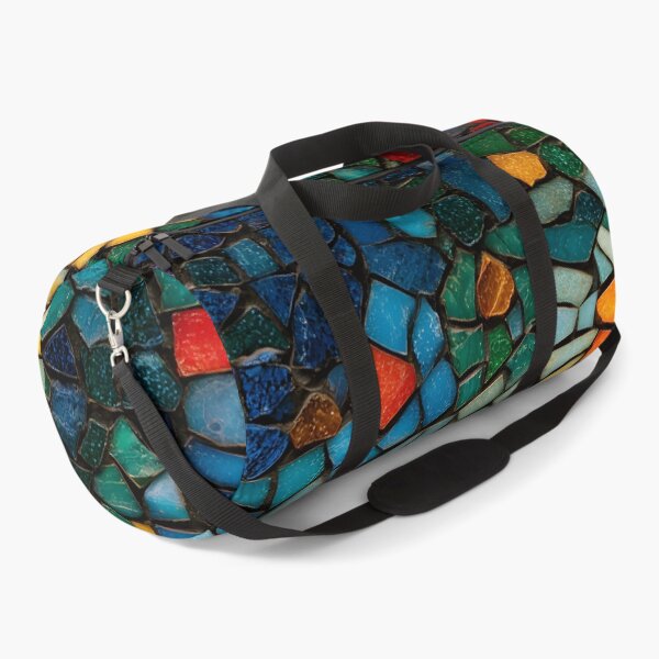Item preview, Gaudi Inspired Mosaic Pattern Colorful Trencadís Stained Glass Art designed and sold by GrinGalore.