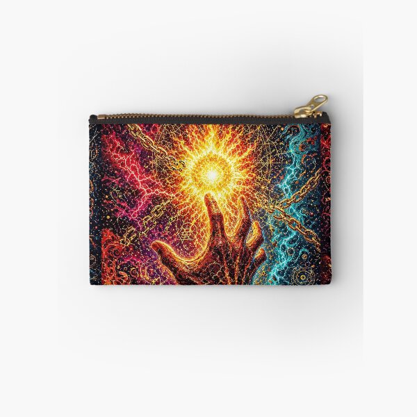 Item preview, The Promethean Fire Mythology Art – Psychedelic Enlightenment Rebellion Design designed and sold by The Crazy Monkey Design Studio.