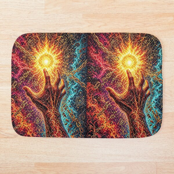 Item preview, The Promethean Fire Mythology Art – Psychedelic Enlightenment Rebellion Design designed and sold by The Crazy Monkey Design Studio.