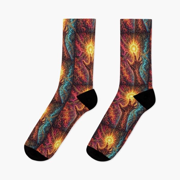 Item preview, The Promethean Fire Mythology Art – Psychedelic Enlightenment Rebellion Design designed and sold by The Crazy Monkey Design Studio.