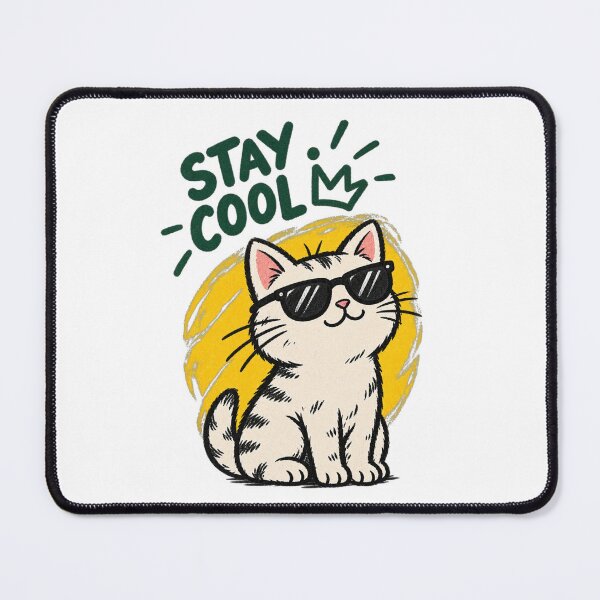 Item preview, Stay Cool Cat Retro Streetwear Graphic designed and sold by LarkLeaf.