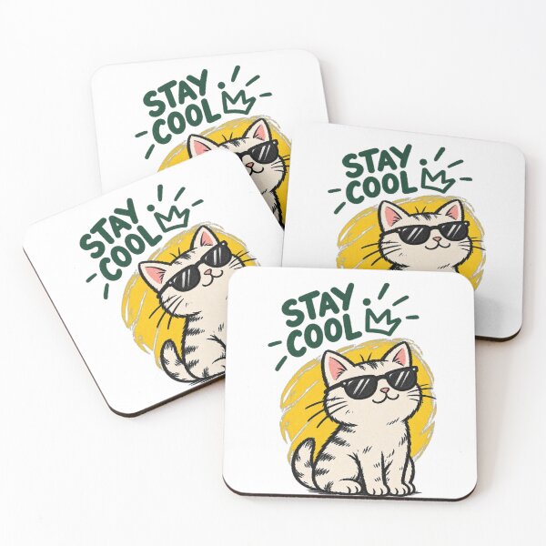 Item preview, Stay Cool Cat Retro Streetwear Graphic designed and sold by LarkLeaf.